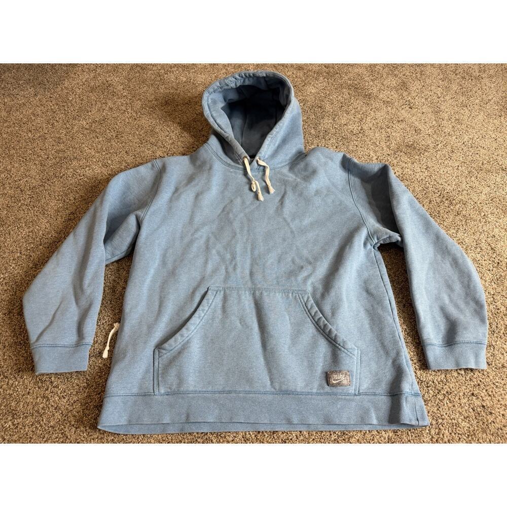 Nike SB Light Blue Hoodie Skateboarding Heavy Cotton Mens Size Large
